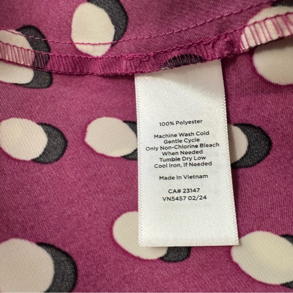 Talbots Pink Dot Midi Dress - Picture 6 of 9